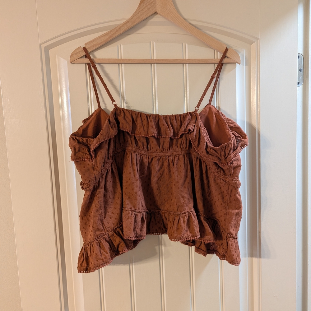 AE V-Neck Ruffle Cami Top - Picture 6 of 8